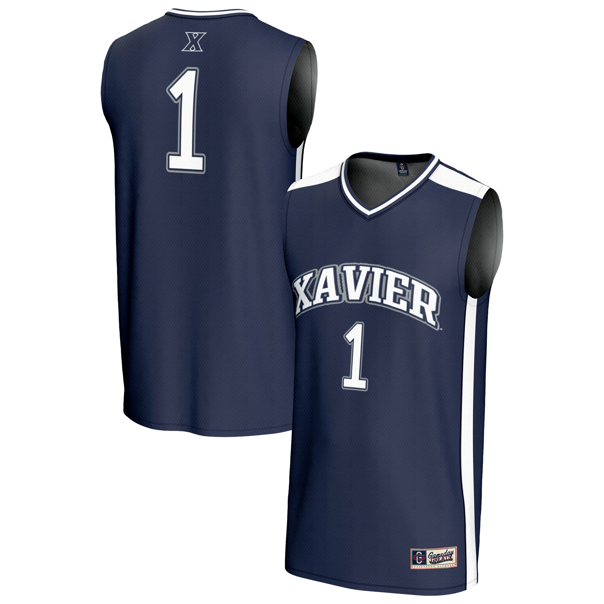 [DDG] Xavier Musketeers GameDay Greats Youth Lightweight Basketball Fashion Jersey - Navy