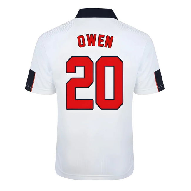 Score Draw England World Cup 1998 Home Shirt (Owen 20)