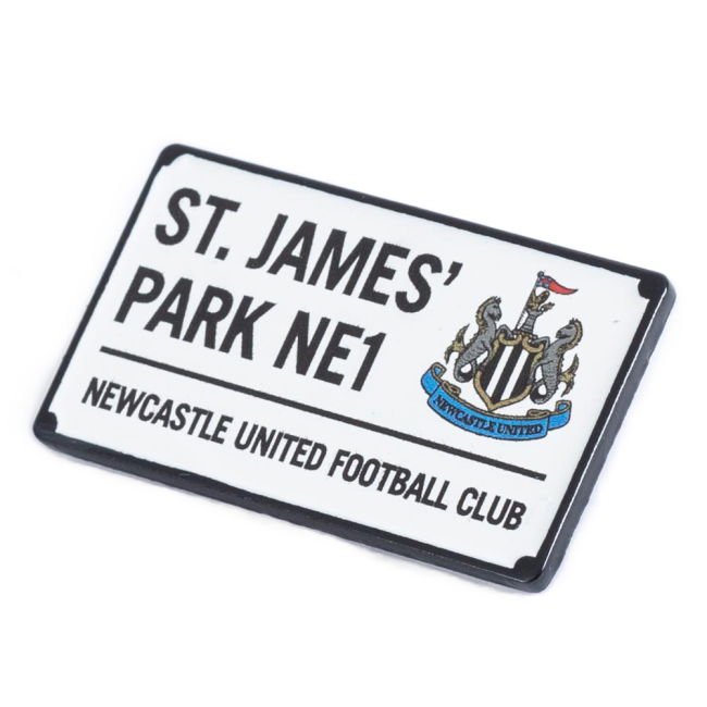 Newcastle United FC Street Sign Badge (Match Day)