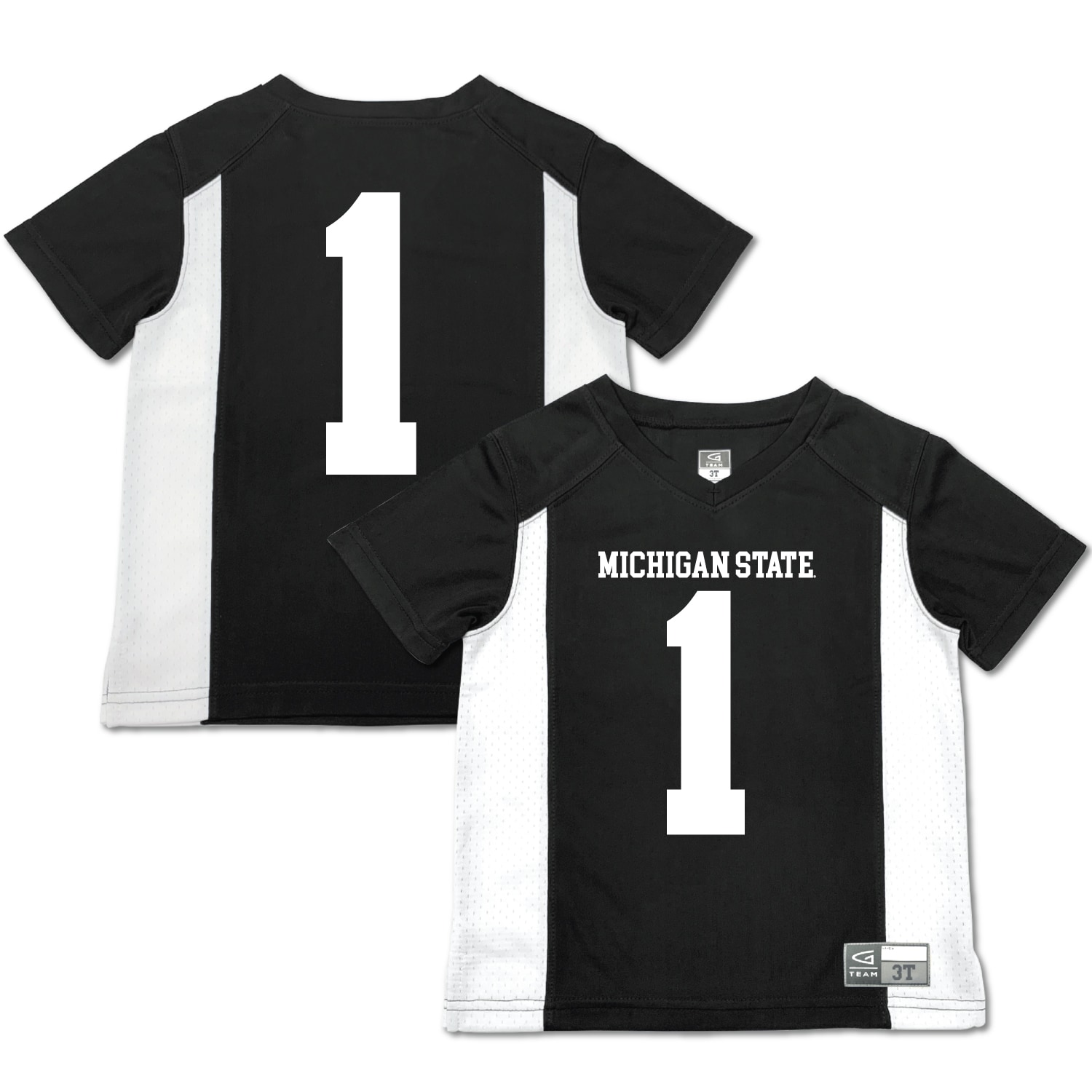 [NJP] Michigan State Spartans Garb Toddler Football Jersey - Black