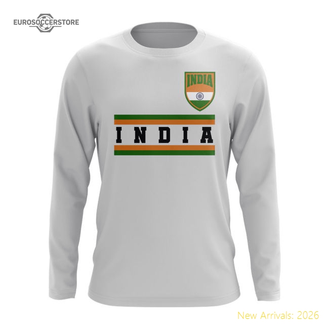 South Asian Giants Core Football Country Long Sleeve T-shirt (white)