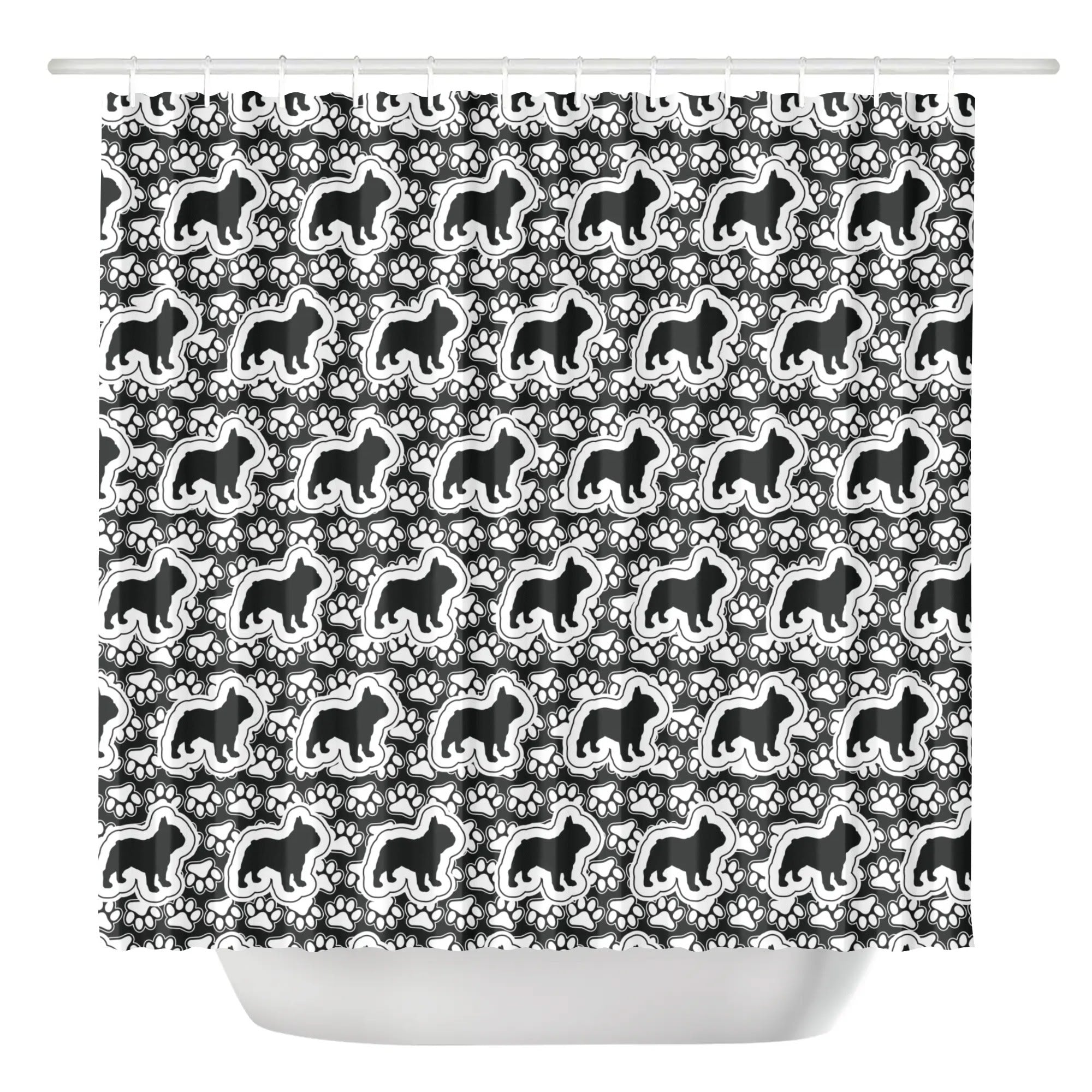 French Bulldog Sophie Shower Curtain For Frenchie Lovers Durable Dog Item