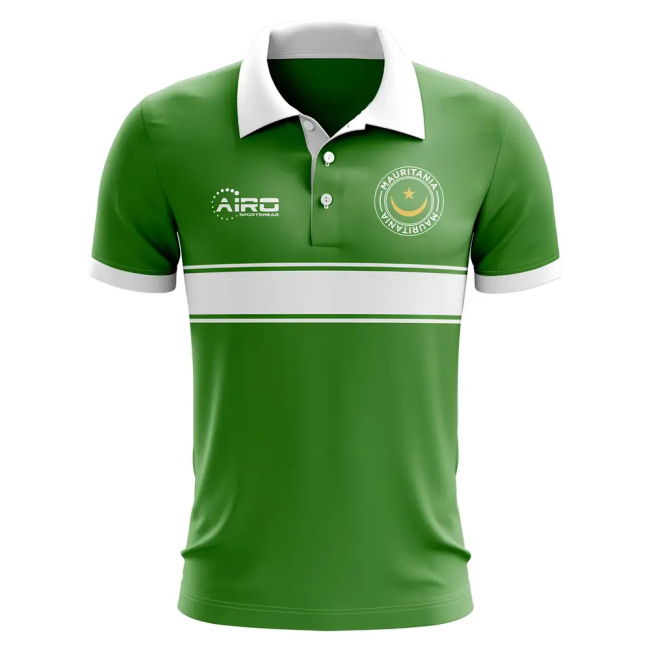 Athletic Mauritiana Concept Stripe Polo Shirt (Green) Quality
