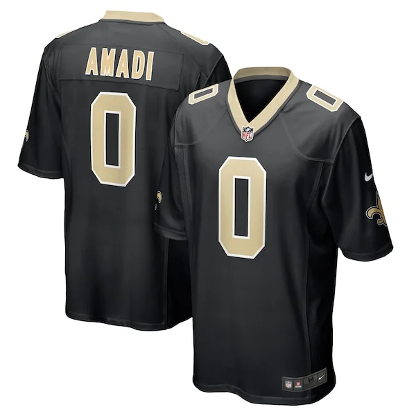 New Orleans Saints Game NFL Jersey - Black | Pro-Level Football App...