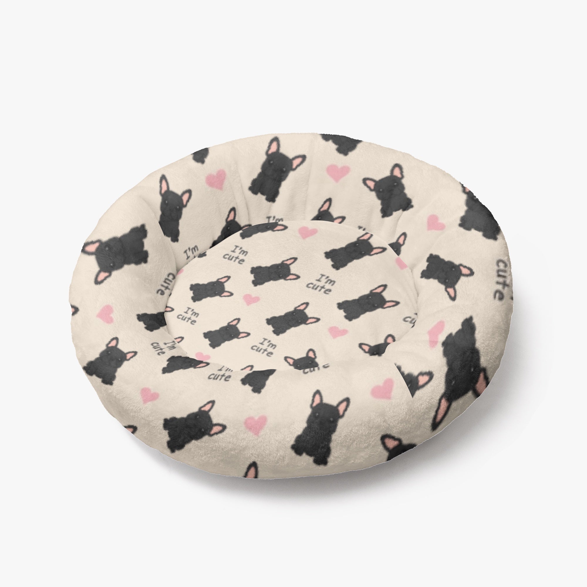 French Bulldog专属 I'm Cute - Custom Cloud-comfort Frenchie Bed | Perso...