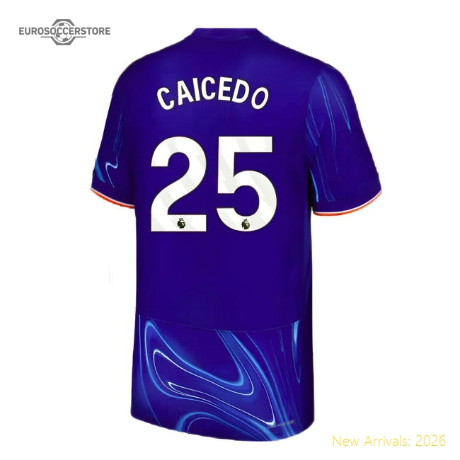 2024-2025 Chelsea Home Authentic Dri-Fit ADV Shirt (Caicedo 25)