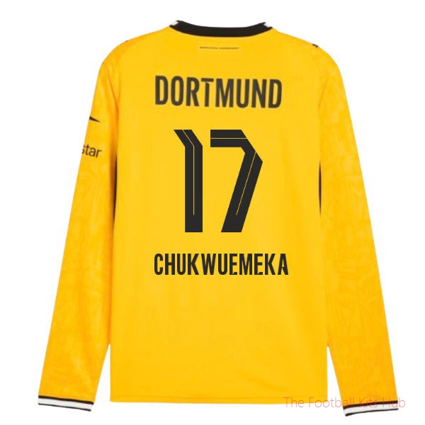 Borussia Dortmund 2026-2027 Long Sleeve Home Shirt (Chukwuemeka 17)