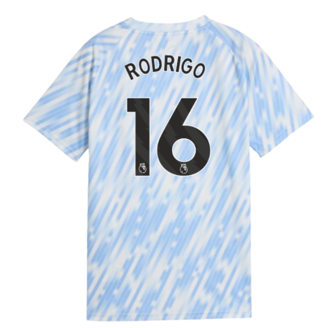 vintage 2025-2026 Man City Warm Up Jersey (Silver Sky) - Kids (Rodr...