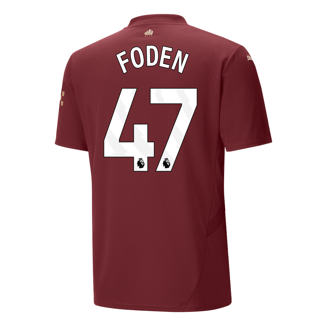 FODEN #47 Manchester City Third Away Soccer Jersey 2024/25Authentic Ki