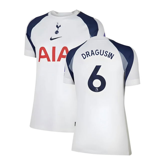Spurs Original 2025-2026 Tottenham Home Shirt (Womens) (Dragusin 6)