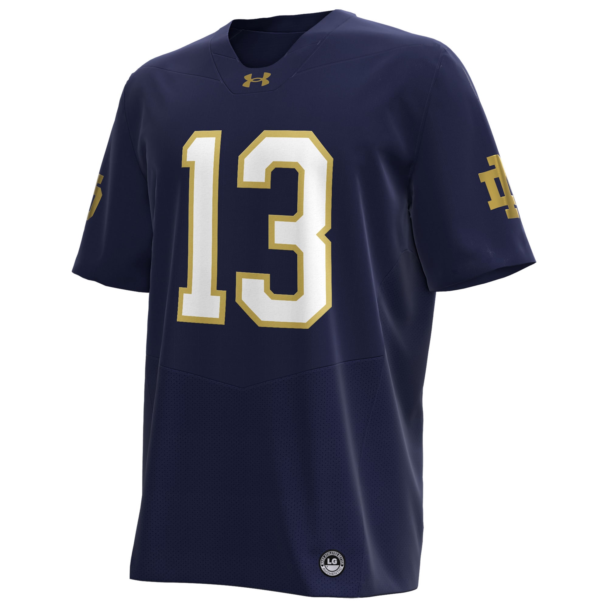 [DDG] CJ Carr Notre Dame Fighting Irish Home NIL Football Replica Jersey - Navy