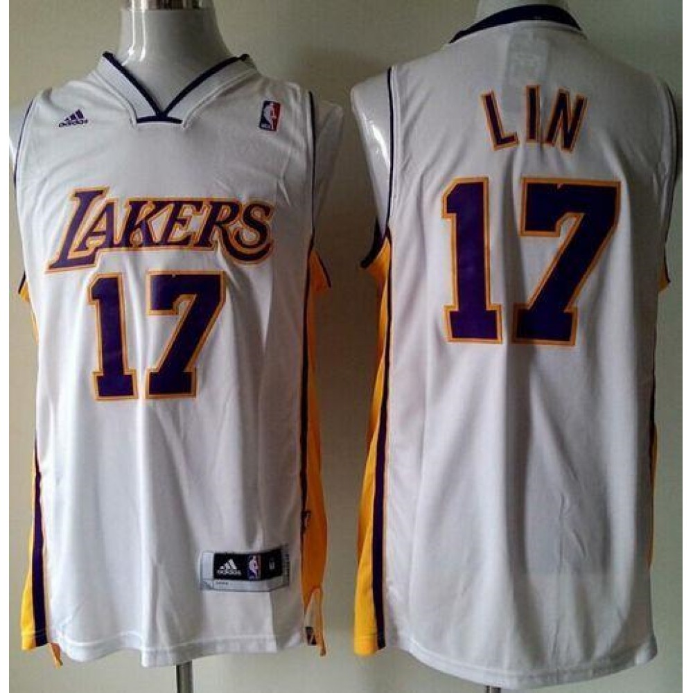 Lakers #17 Jeremy Lin White Stitched Youth NBA Jersey