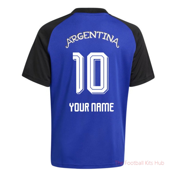 2026-2027 Argentina Away Pre-Match Shirt (Blue) - Kids (Your Name)