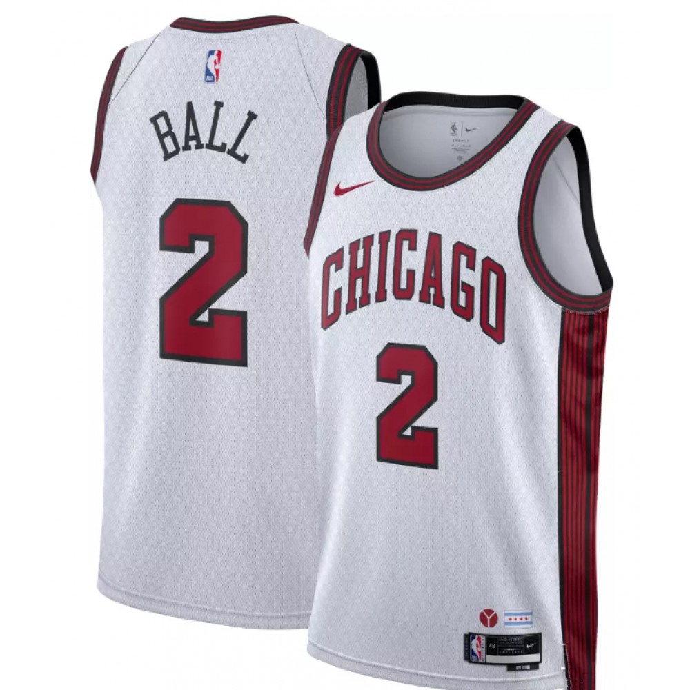 Limited Edition 2 Chicago Bulls Jersey White - City Edition - Fan Favorite