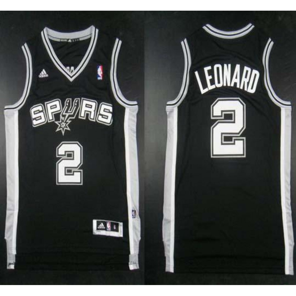 Fan Favorite Modern Men's Spurs #2 Kawhi Black Basketball Jersey
