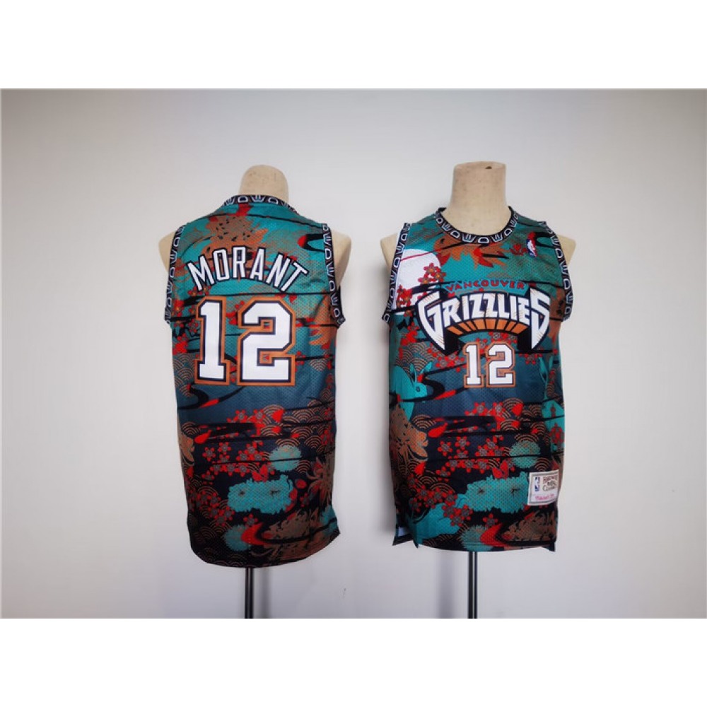 Performance Durable Men's MEM #12 Ja Red Basketball Jersey