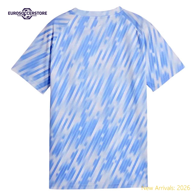 2025-2026 Man City Warm Up Jersey (Silver Sky) - Kids