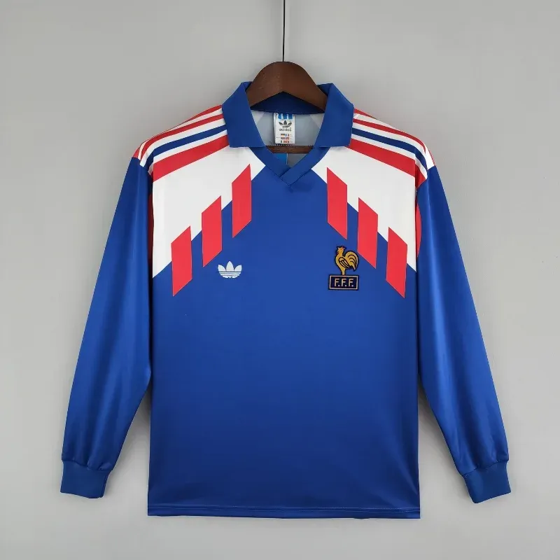 Cheap 1988-1990 Long Sleeve France Jersey retro kit