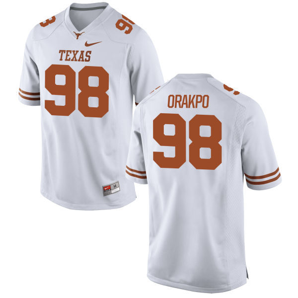 Men's Texas UT White 2024 game day Brian Orakpo #98 college football