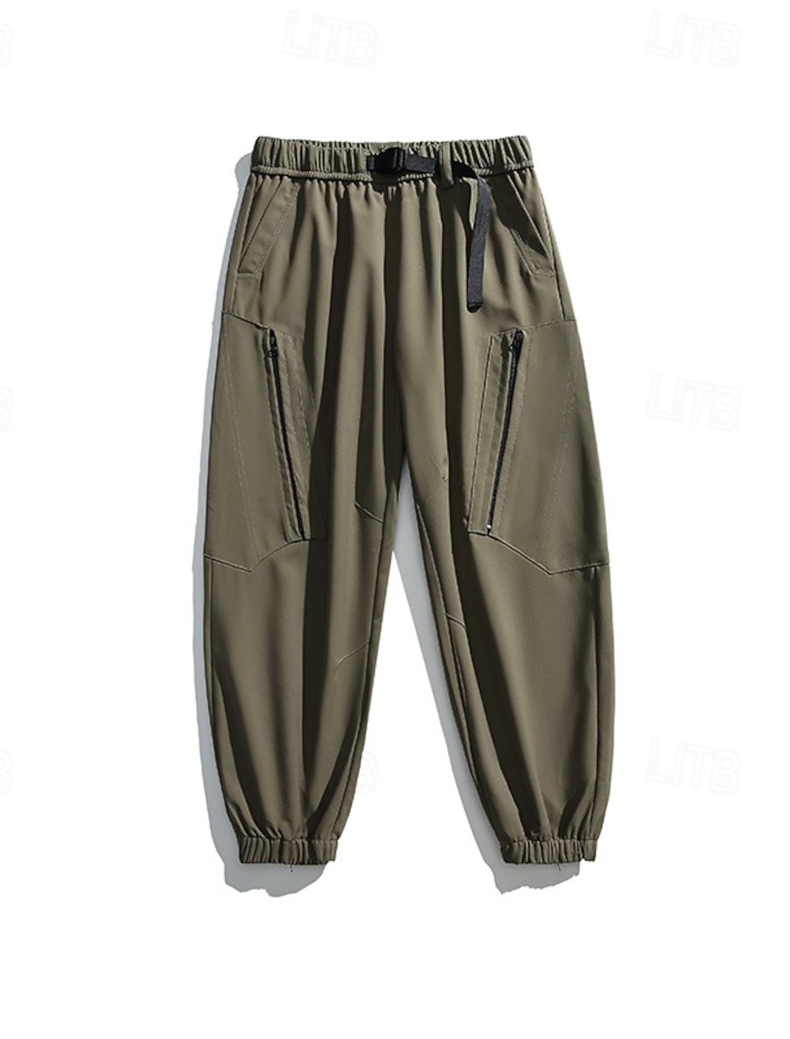 Men's Hiking Pants Trousers Waterproof pants Drawstring Pants Softshell Pants Spring Autumn / Fall Outdoor Regular Fit Waterproof Windproof Bottoms Pocket Elastic Waist Black White Camping / Hiking