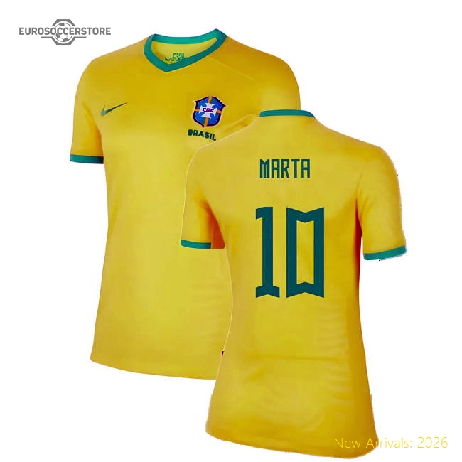 2023-2024 Brazil National Teams Wwc Home Shirt Ladies Marta 10