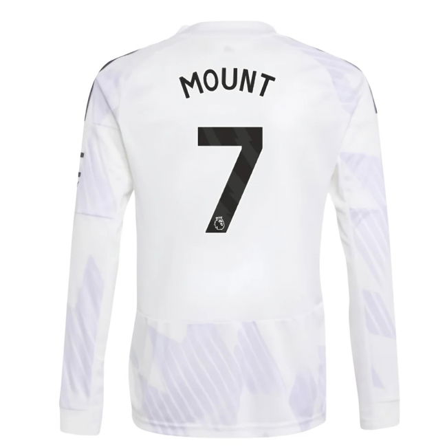 2025-2026 Man Utd Long Sleeve Away Top (Kids) (Mount 7)