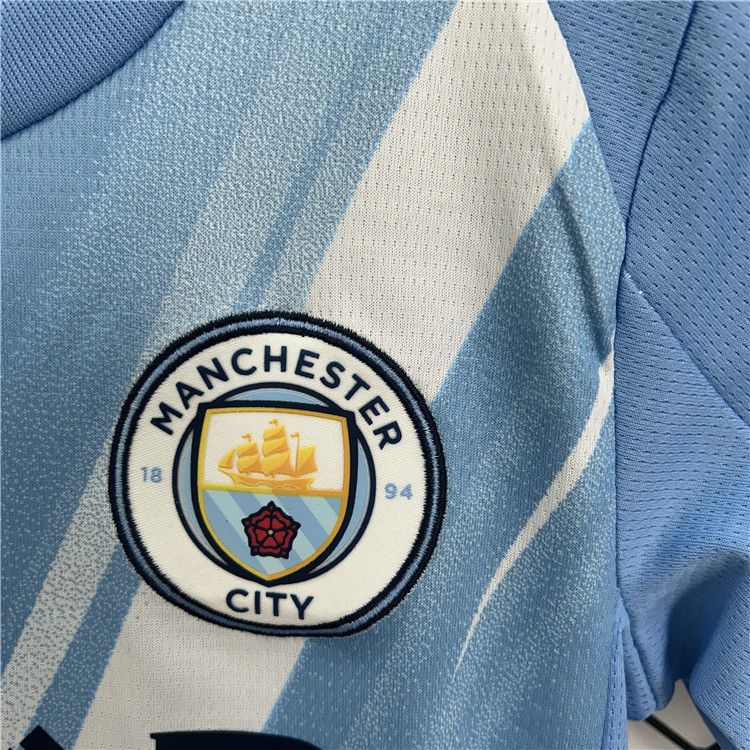 Kids Manchester City 2526 Home Kit ShirtShorts - Official Replica
