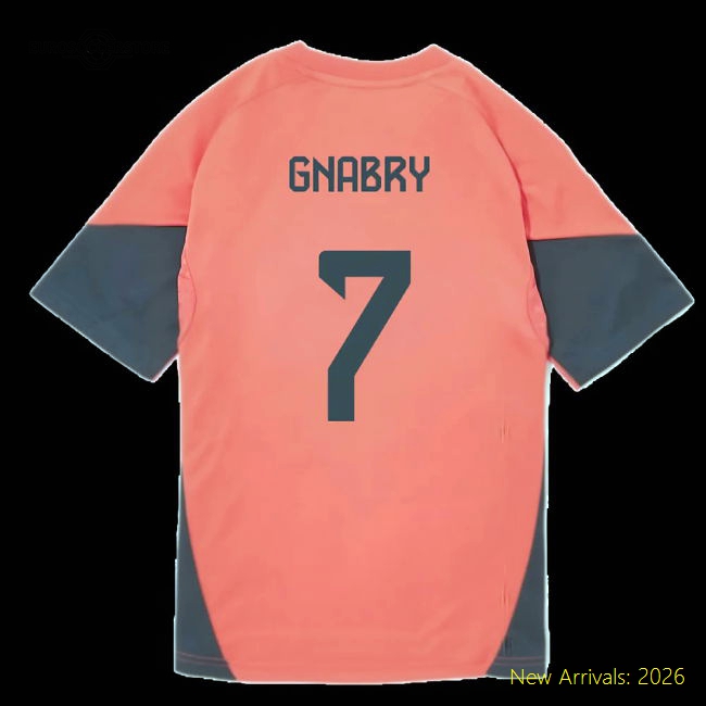 Football Team Kids Gnabry Non-toxic Jersey Drycell Breathable