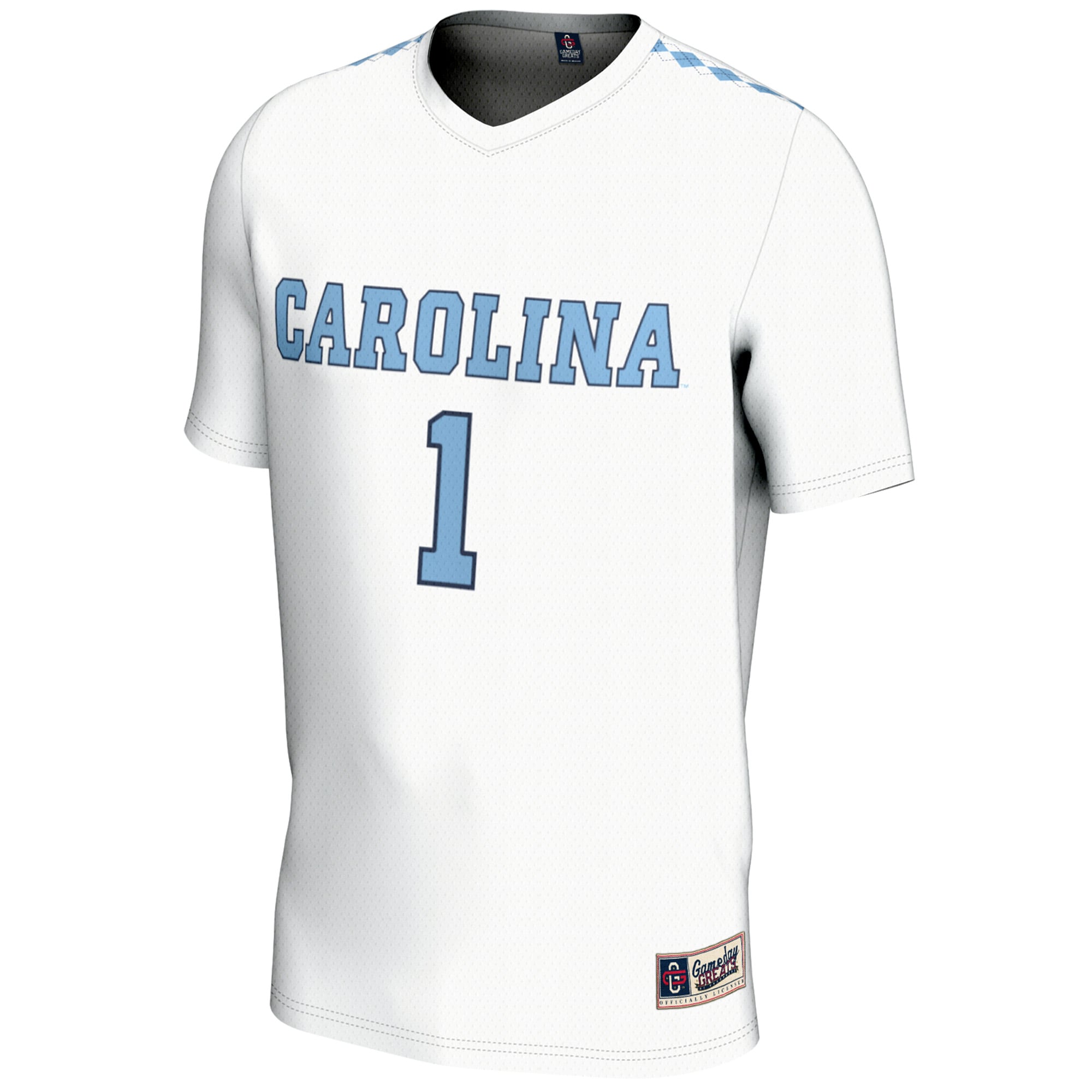 [NJP] North Carolina Tar Heels GameDay Greats Unisex Lightweight Women's Lacrosse Jersey - White