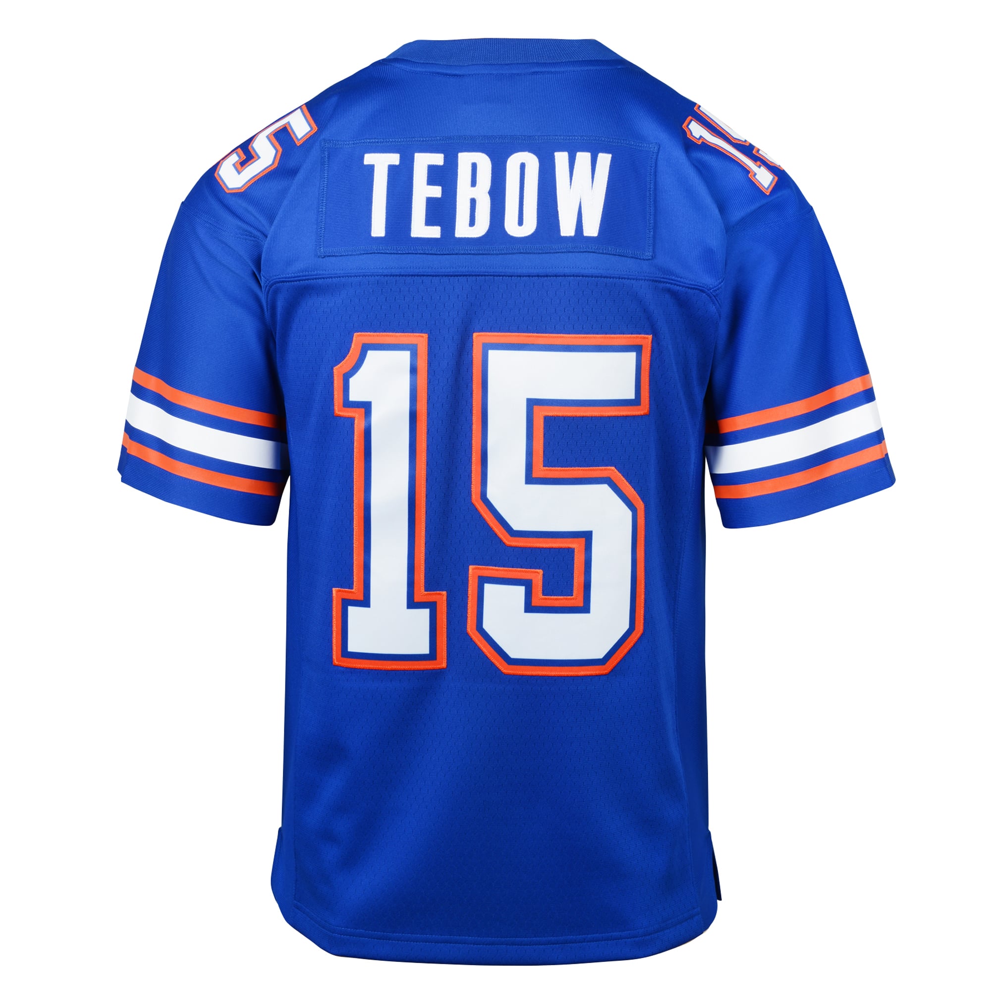 Youth Mitchell & Ness Tim Tebow Royal Florida Gators Throwback Football Jersey
