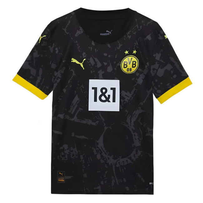 2023-2024 Borussia Dortmund Away Elegant Shirt - Kids UV Protection