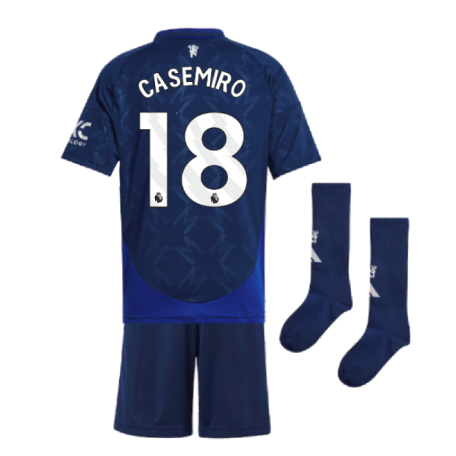 2024-2025 Man Utd Away Mini Kit (Casemiro 18)