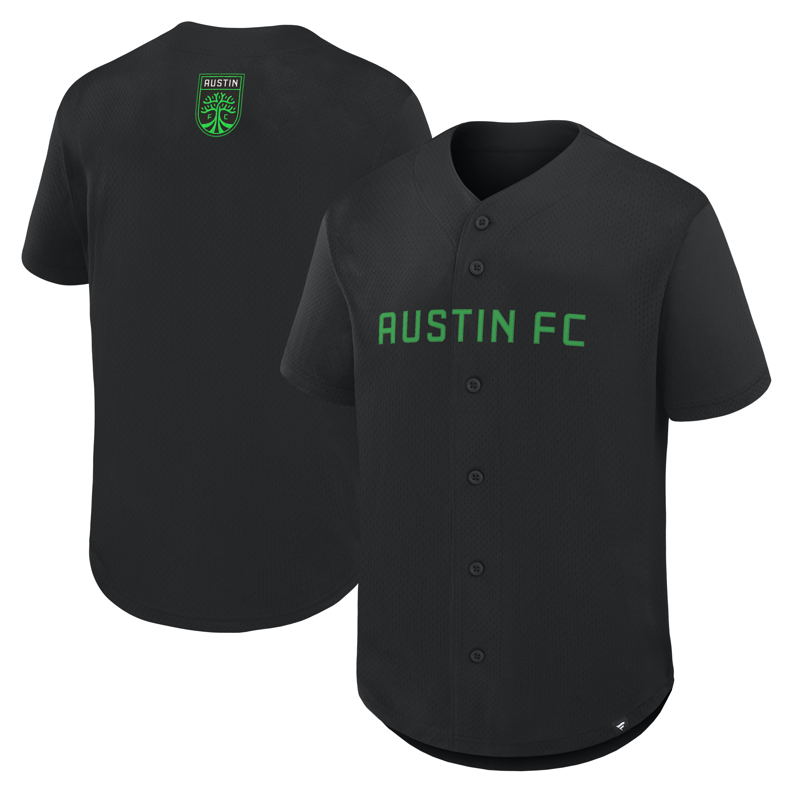 [SJH] Women's Austin FC Maximum Intensity Button-Up Jersey? - Black