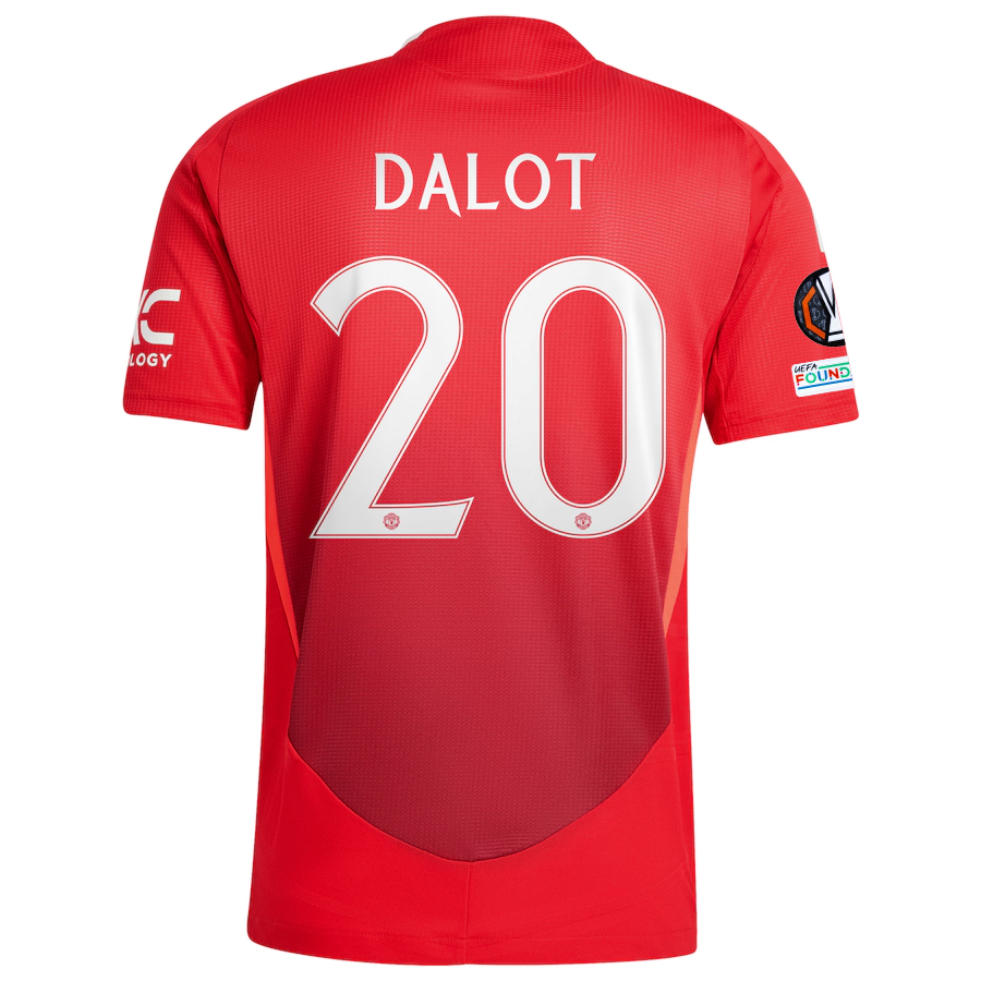 Manchester United Dalot 2024-2025 UEL Home Jersey – Authentic Shirt
