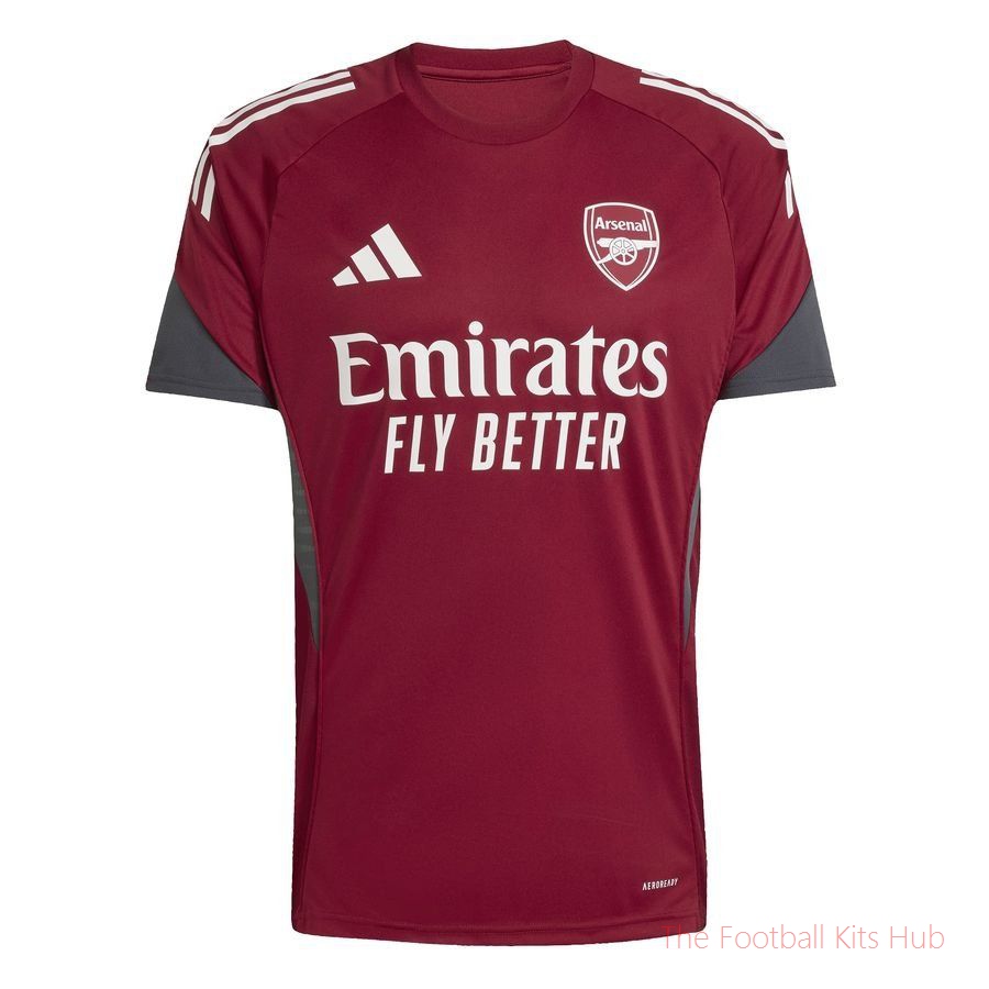 Arsenal Training T-Shirt Tiro 25 EU - Collegiate Burgundy/Dark Grey