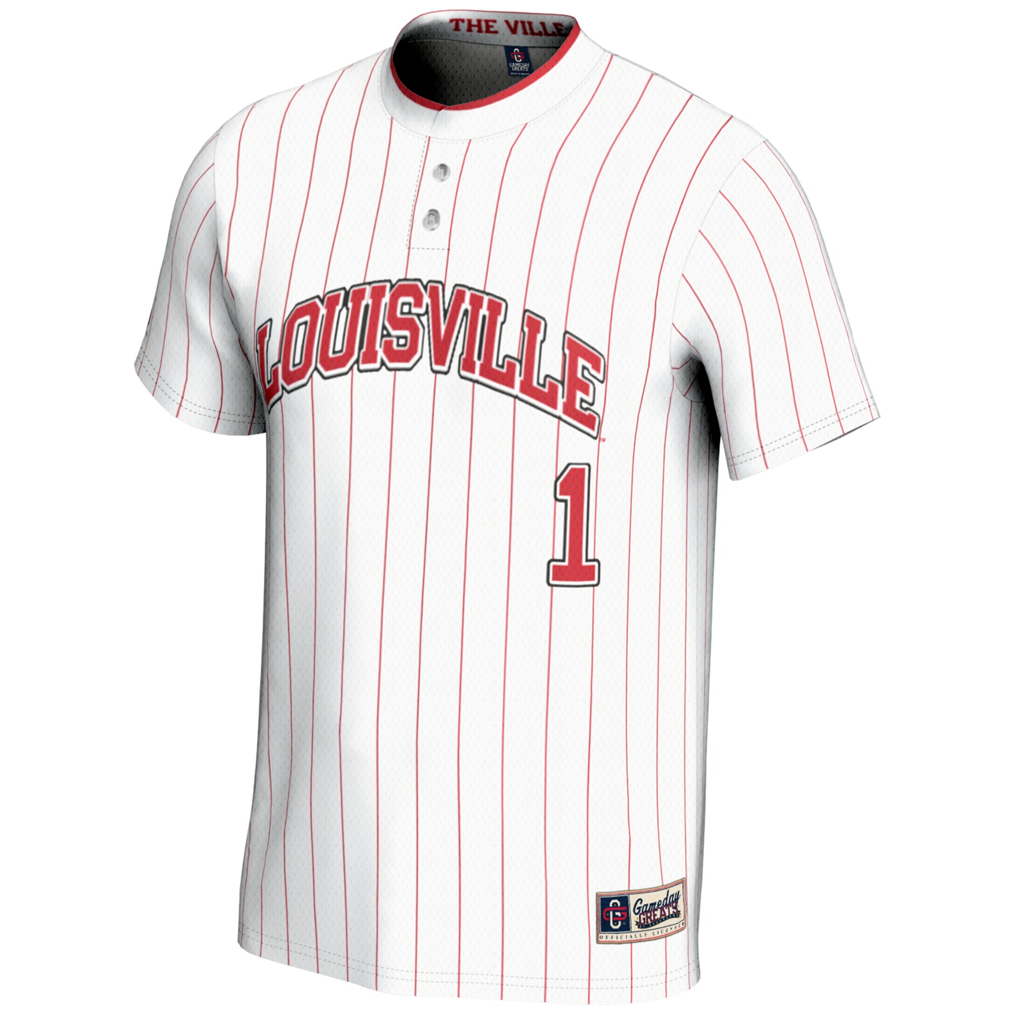 [DDG] Louisville Cardinals GameDay Greats Unisex Lightweight Softball Jersey - White