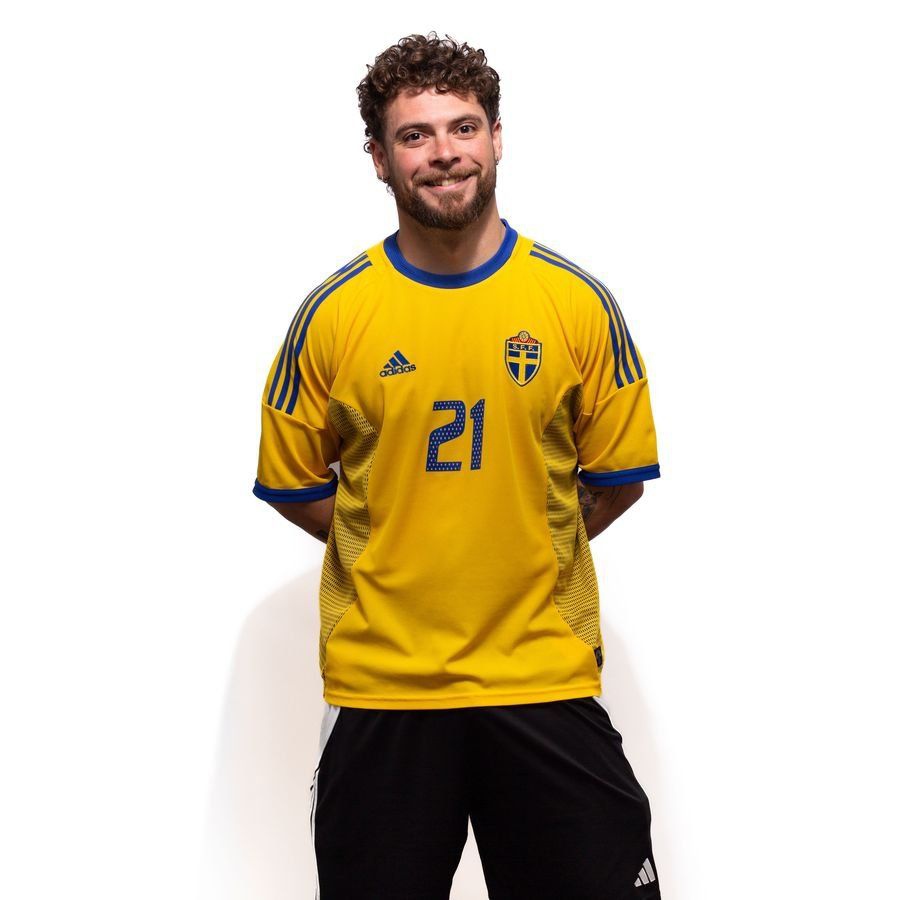 [EFKS] 2002 Sweden Size XL IBRAHIMOVIC 21 Home Jersey (8/10)