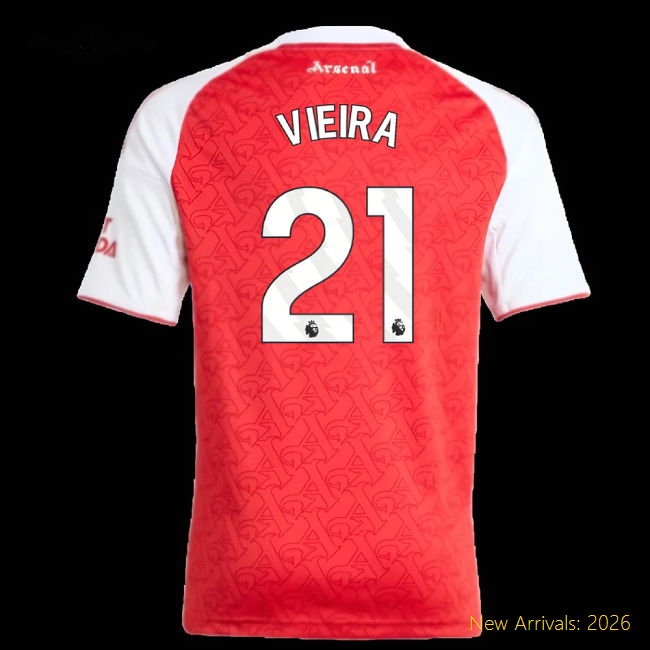 Arsenal Vieira Non-toxic Kids Jersey Climacool Moisture-wicking