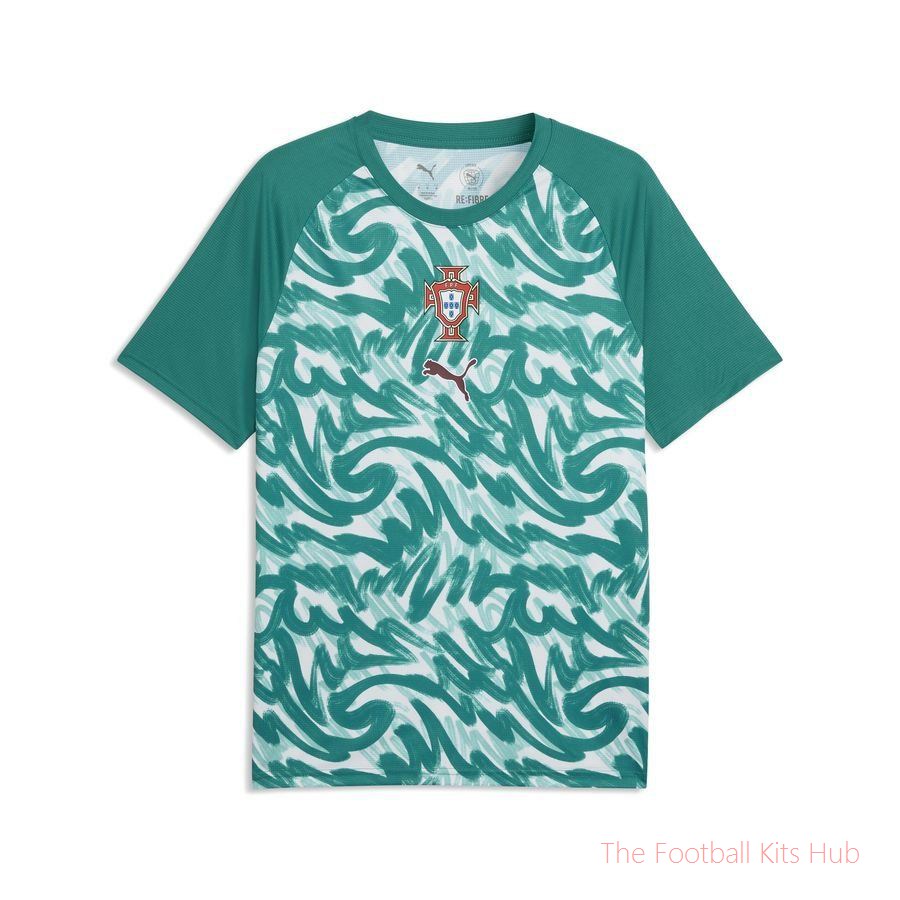 Portugal Training T-Shirt Pre Match World Cup 2026 - Green Lagoon