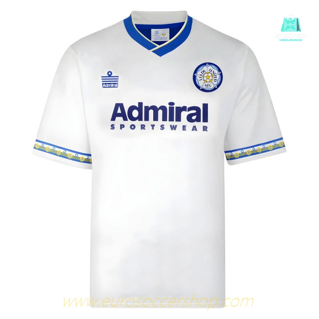 Score Draw Leeds United 1993 Admiral Retro Football Shirt