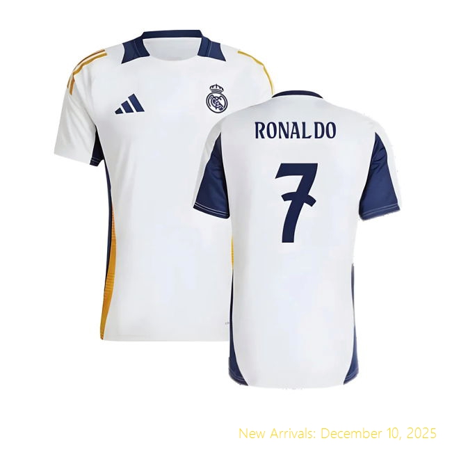 2024-2025 Real Madrid Training Shirt - Performance Soccer (Ronaldo 7)...