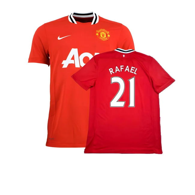 Manchester United 2011-12 Home Shirt ((Excellent) XL) (Rafael 21)