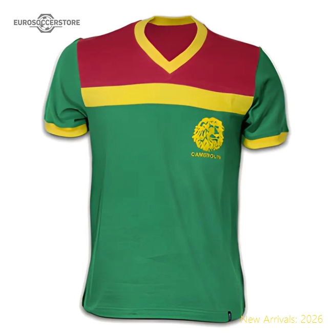 Cameroon National Team 1989 Short Sleeve Retro Shirt 100 Cotton