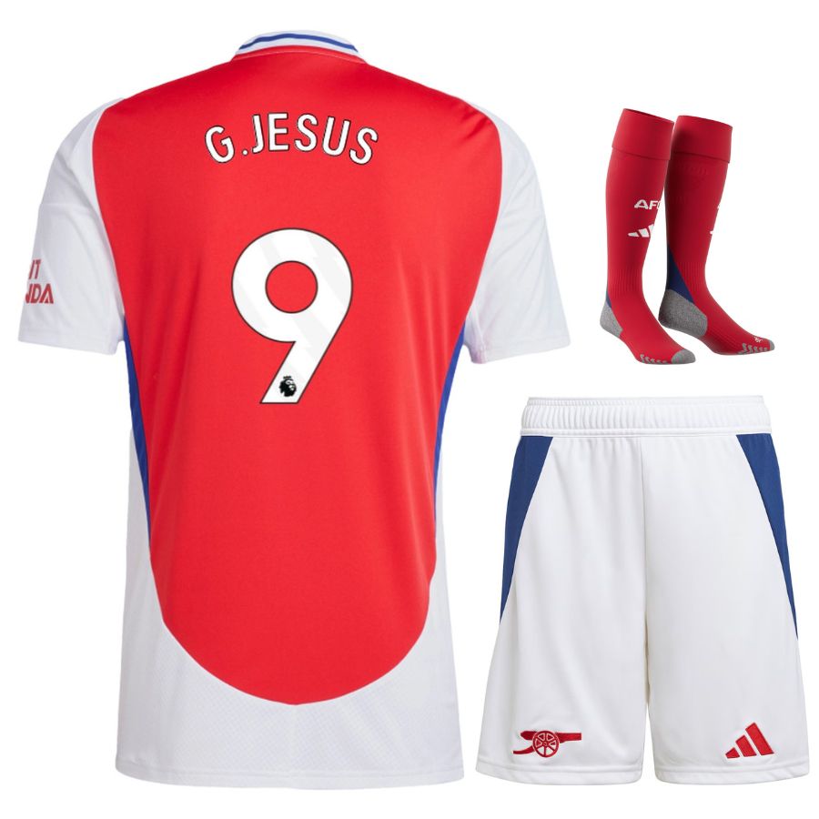 Arsenal 2024 2025 Jesus Children's Home Kit Jersey
