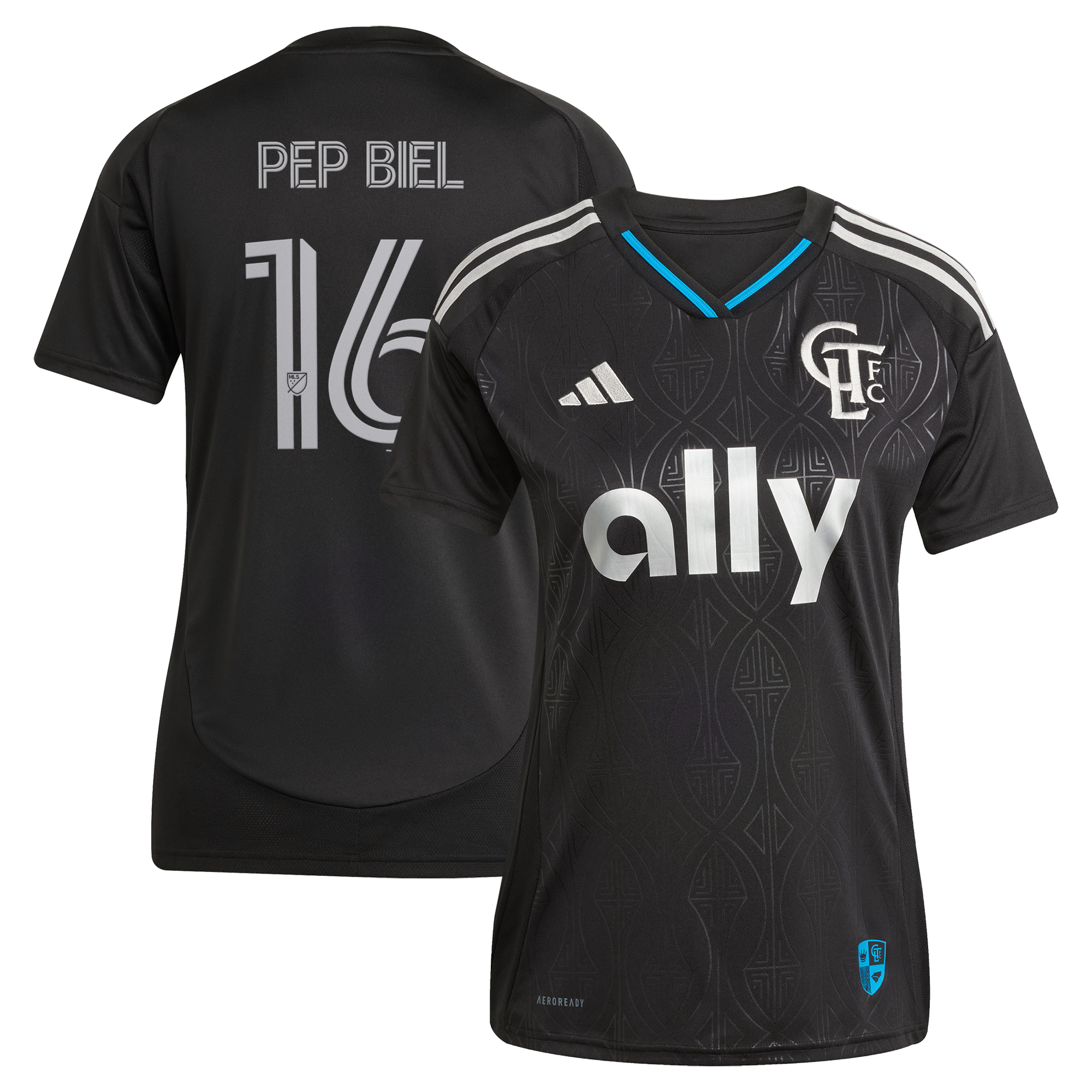 [LK] Pep Biel Charlotte FC Women's 2025 Fortress Kit Replica Jersey - Black