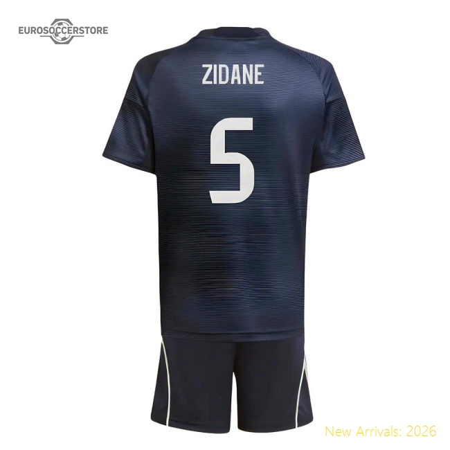 Professional-Grade 2025-2026 Real Madrid Away Youth Kit (Zidane 5)
