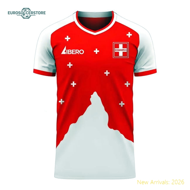 S Switzerland Female 2025 Home Jersey Shirt Football Fan Football Fan Gear