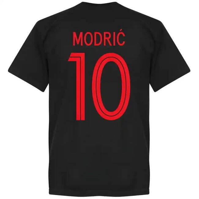 Croatia Modric 10 Team T-Shirt - Black