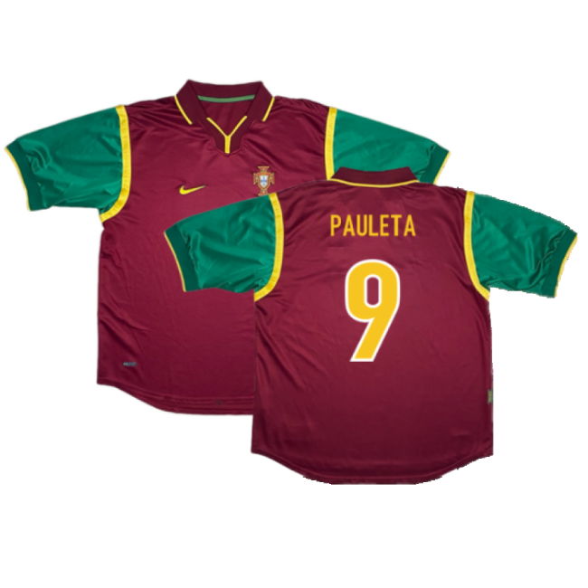 Cost-effective Portugal 1998-1999 Home Shirt (Excellent) (PAULETA 9) From China