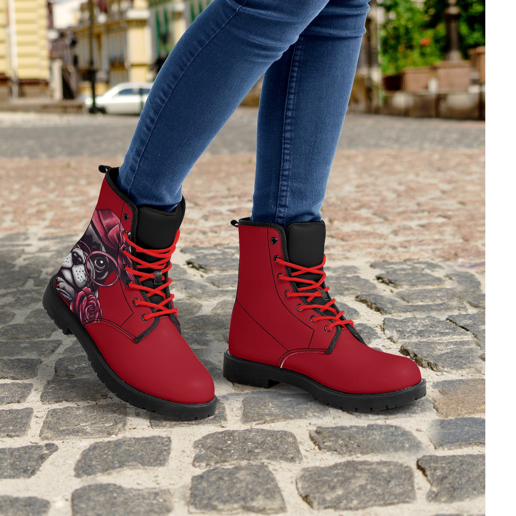 Mia - Dog Owner Leather Boots Pet Owner Apparel | Stylish Look